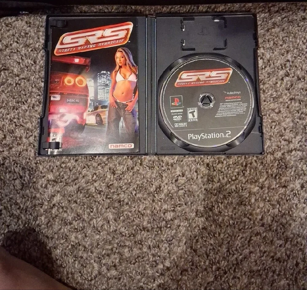 Sony PlayStation 2 Street Racing Syndicate – Black & Red Cover Art